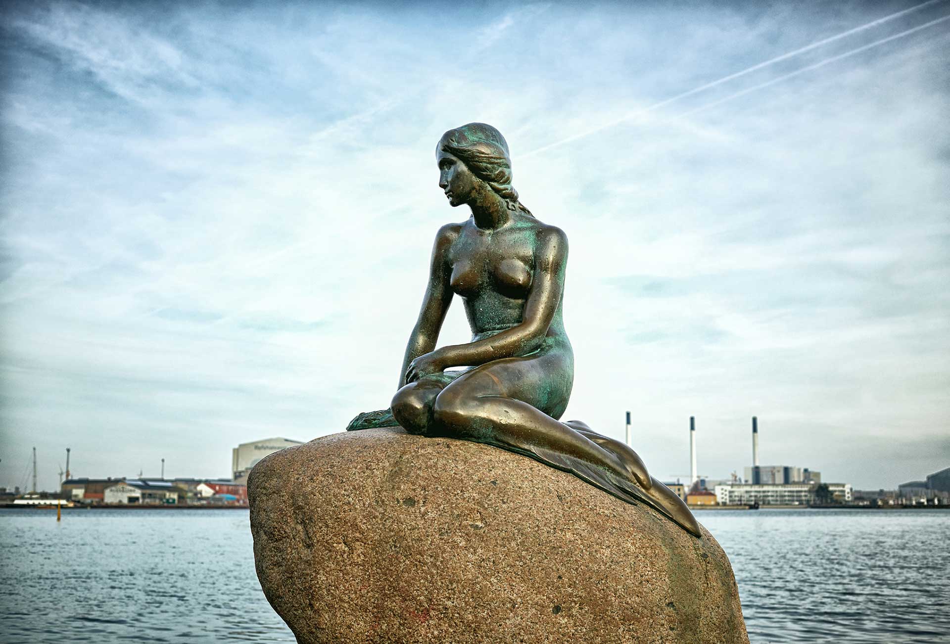 Den Lille Havfrue skulptur fra København, foto.